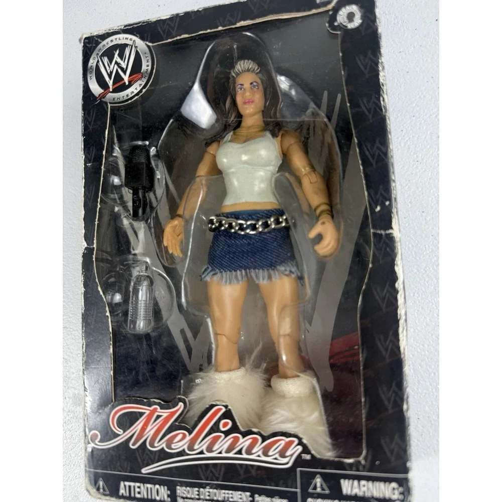 WWE DELUXE AGGRESSION LIMITED MELINA ACTION FIGURE JAKKS NEW SEALED 2006